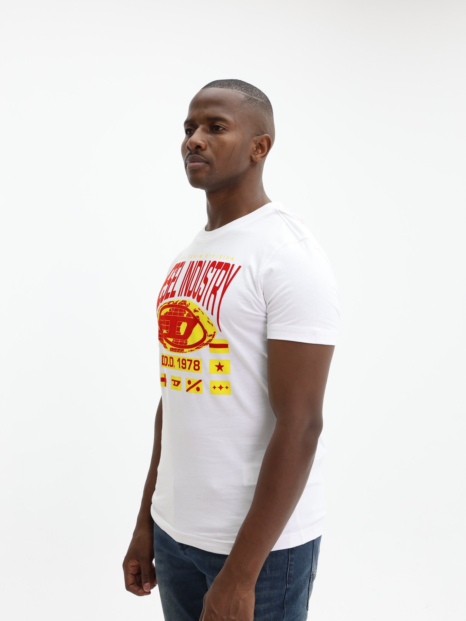 Diesel T-Shirt T-Diegor L8 White-Red